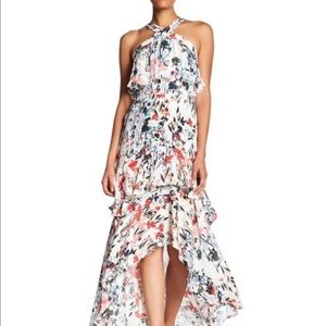 NWT Parker Fillipa Floral Ruffle Midi Dress in Waverly. Size 0